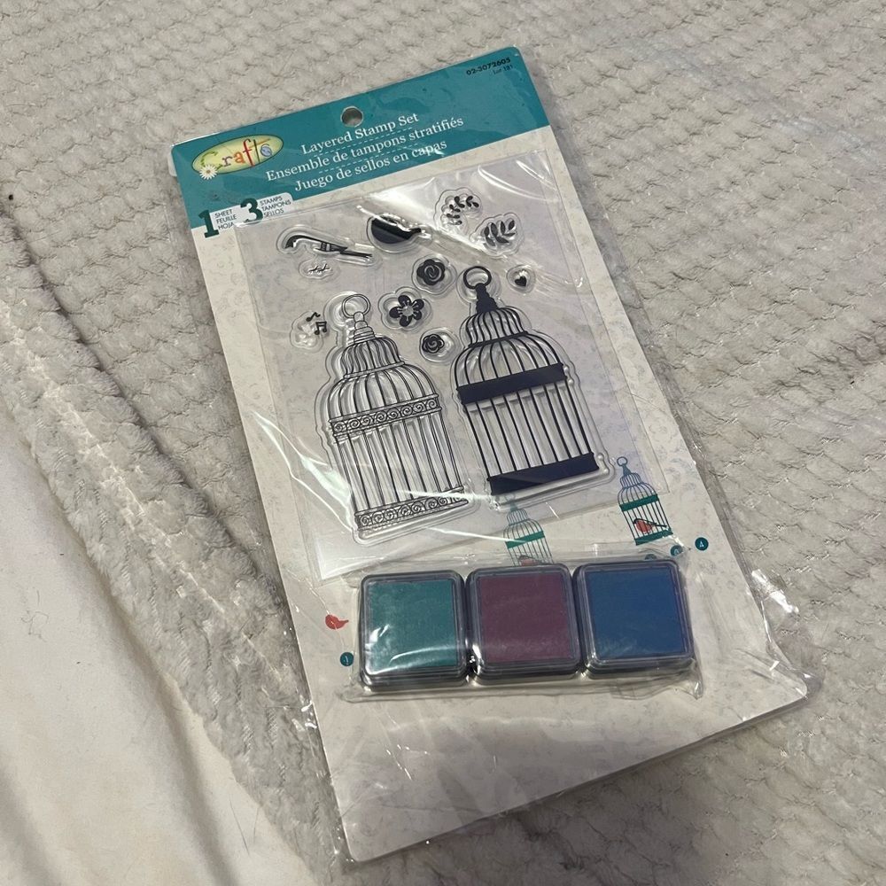 Stamp set and stencils